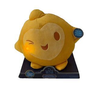 Disney Wish Hug & Wish Star Plush Light Up Toy Yellow 9" NIB